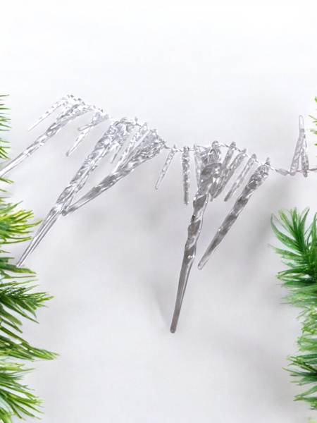 Гирлянда из сосулек прозрачная 280см [29061]