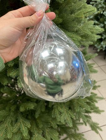 Шары пластиковые, серебро глянец Шары пластиковые, глянец серебро