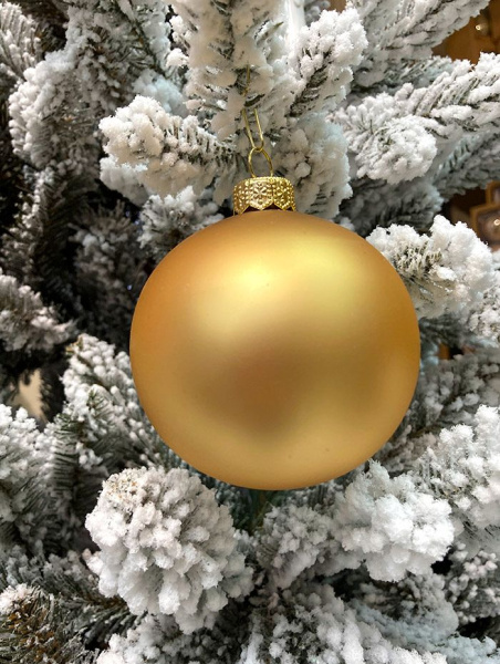 Шар елочный стекл. 8 см, [G-06]