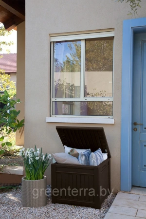 Стол-сундук CUBE WOOD, коричневый [237777]