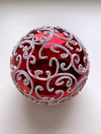 Шар пластиковый декорированный