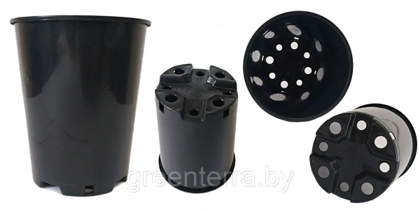 Высокий горшок для роз 1л, ø 11см, высота 13см.