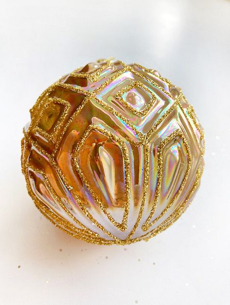 Шар елочный стекл. [5703-3]