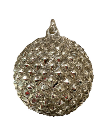 Шар елочный стекл. 10см [67236]