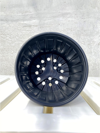 Горшок для рассады круглый формованный с рёбрами жёсткости 3л, 19см, высота 14см