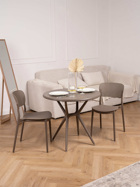 Стол круглый Teori капучино