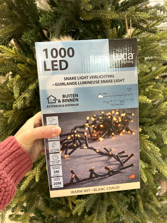 Светодиодная гирлянда Luca Snake 20м, 1000 теплых белых LED [1070838]