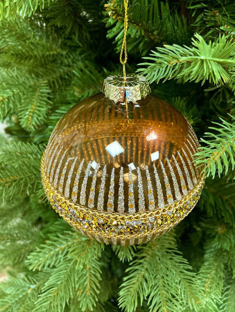 Шар елочный стекл. [60328]