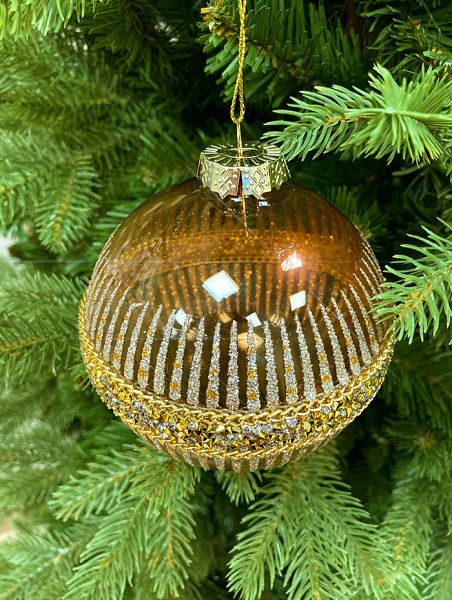 Шар елочный стекл. [60328]