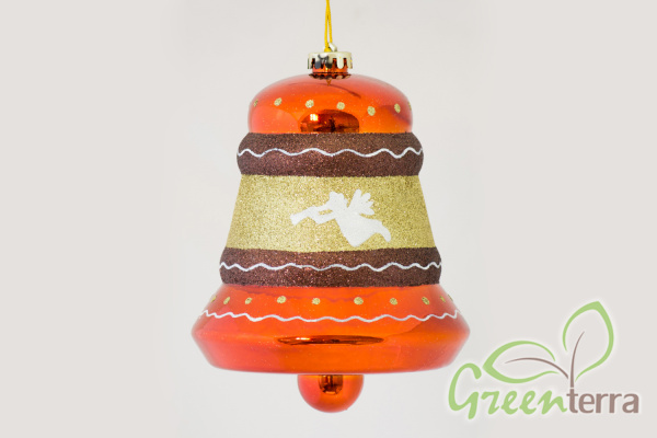 Украшение для больших ёлок "Колокольчик с рисунком"