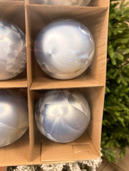 Шар елочный стекл. 8 см, [66]