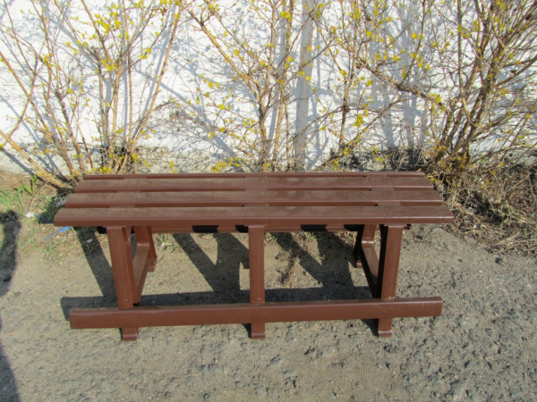 Скамейка садовая без спинки [120-0040 №3]