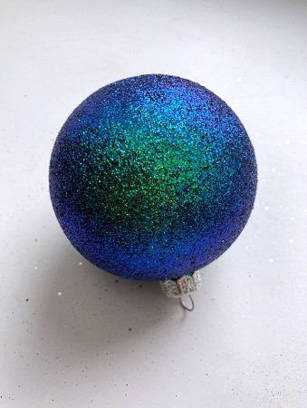 Шары пластиковые, парча синий хамелеон ВН19 Шары пластиковые, парча синий хамелеон