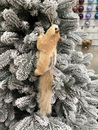 Украшение елочное Белка 9x7x35см [67578]