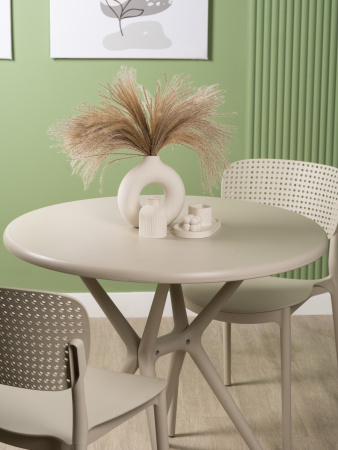 Стол круглый Teori бежевый