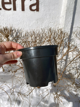 Горшок для рассады круглый литой 1л, ø13см, высота 10.5см.