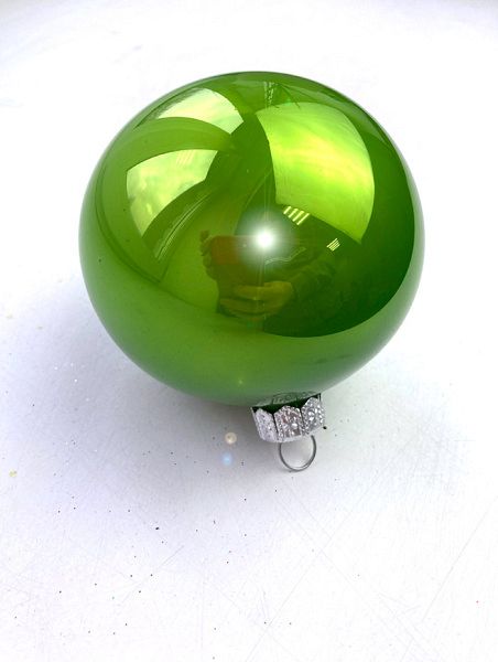 Шар елочный стекл. 8 см, [G-157]