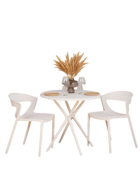 Набор мебели стол круглый Teori + стулья EVOK
