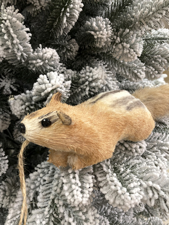 Украшение елочное Белка 9x7x35см [67578]