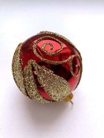 Набор шаров пластик. декор №11 разные цвета, 6см / 8см / 10см Шар пластиковый декорированный