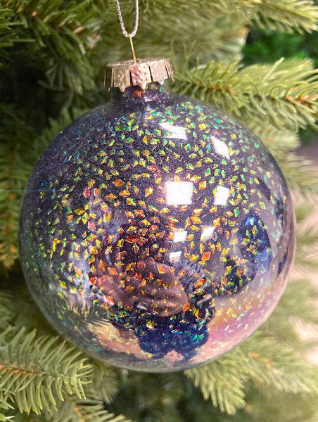 Шар елочный стекл. [60429]