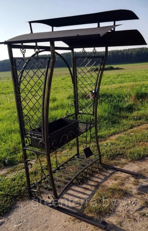 Кованый мангал с крышей "Глэмис"