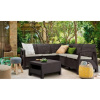 Комплект мебели из искусственного ротанга Corfu Super Relax Set, коричневый [227815]