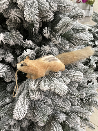 Украшение елочное Белка 9x7x35см [67578]