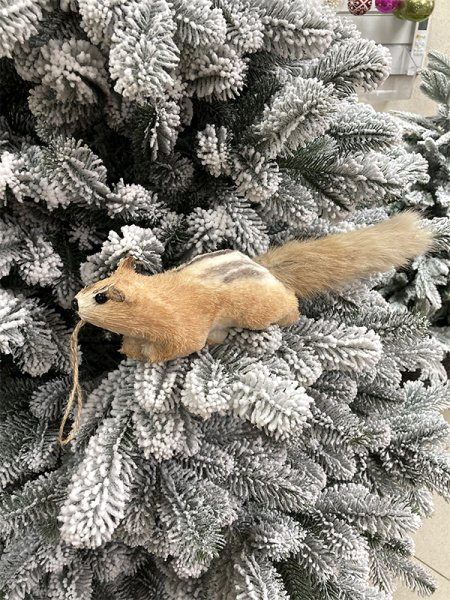 Украшение елочное Белка 9x7x35см [67578]