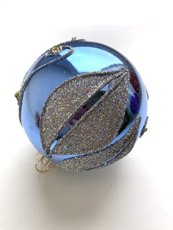 Набор шаров пластик. декор №11 разные цвета, 6см / 8см / 10см Шар пластиковый декорированный