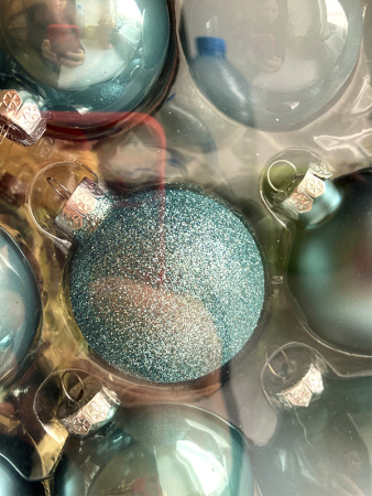 Набор шаров елочных стекл. Color Symphony: Голубой туман,  5-7см, 42шт [9149263]