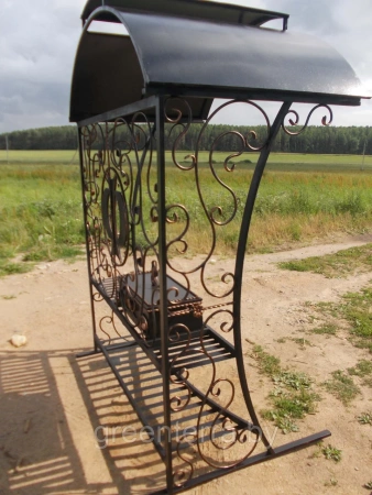 Кованый мангал с крышей "Иф"