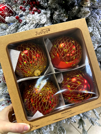 Шар пластиковый декорированный