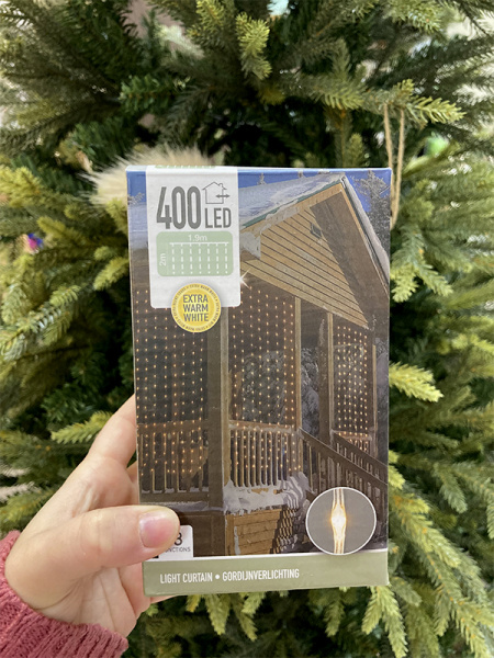 Светодиодная гирлянда-штора Koopman 1.9*1.9 м, 400 экстра теплых белых LED, IP44 [AX9636340]