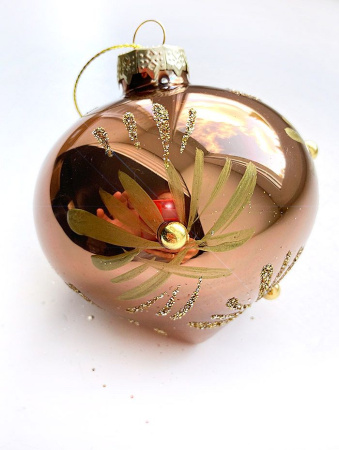 Шар елочный стекл. [0318-1]