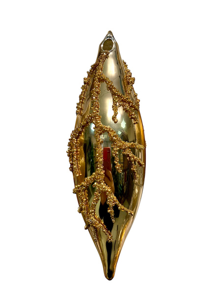 Игрушка елочная стекл. 17см [67344]