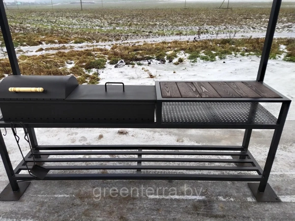 Кованый мангал с крышей "Лавленд"