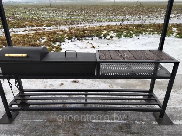 Кованый мангал с крышей "Лавленд"