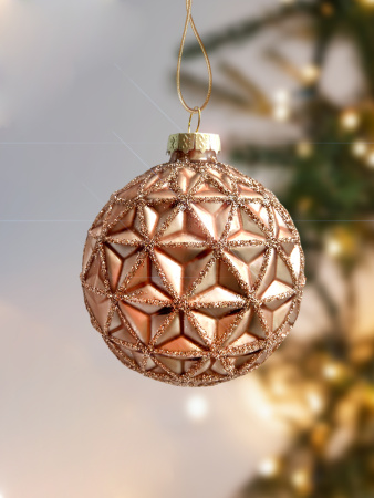 Шар елочный стекл. [0210-12]