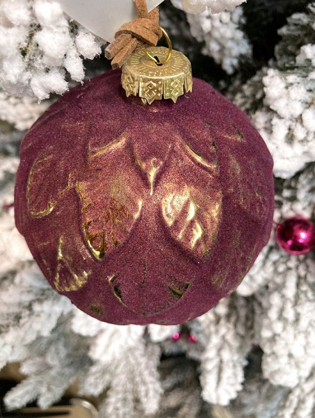 Шар елочный стекл. 10см [20499-10/B19]