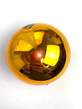 Шар елочный стекл. 8 см, [G-02]