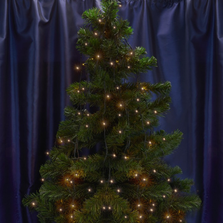 Светодиодная гирлянда Feron CL08 600LED тепл. белый, 60м, c эффектом стробов, IP 44 [32320]