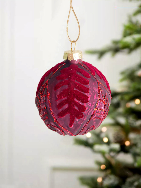 Шар елочный стекл. [5949-4]