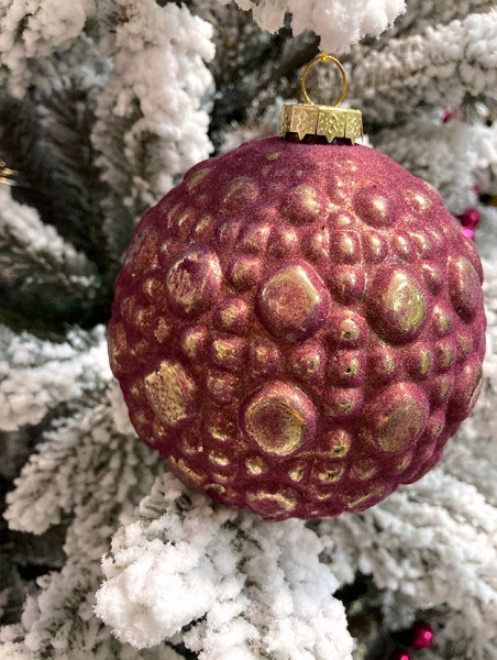 Шар елочный стекл. 10см [20206-10/B19]