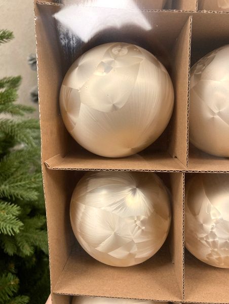 Шар елочный стекл. 8 см, [56]