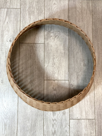 Корзина 65см плетёная под ёлку, разные цвета