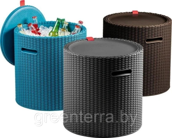 Стул-холодильник Keter Cool Stool, коричневый [230904]