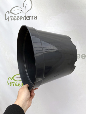 Горшок круглый литой 7.5л, ø 25см, высота 20см