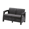 Диван Keter CORFU II LOVE SEAT, графит [258973]
