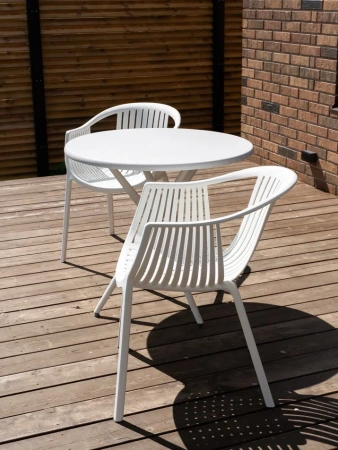 Стол круглый Teori белый